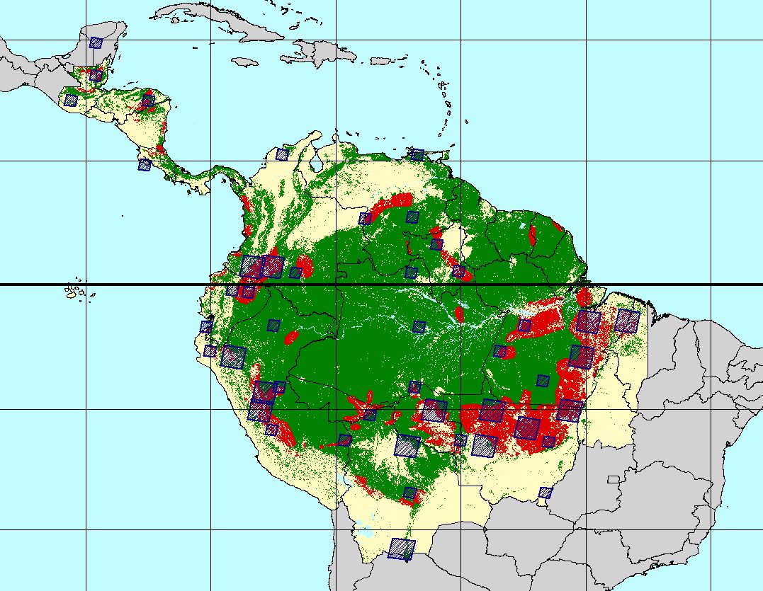 Location of Sample Sites in Latin America